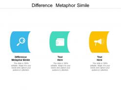 Difference metaphor simile ppt powerpoint presentation styles good cpb