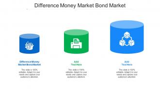Difference Money Market Bond Market Ppt Powerpoint Presentation Icon Files Cpb