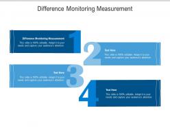 Difference monitoring measurement ppt powerpoint presentation infographics aids cpb