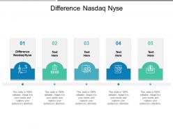 Difference nasdaq nyse ppt powerpoint presentation pictures slide download cpb