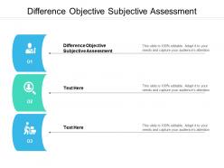 Difference objective subjective assessment ppt powerpoint presentation infographic template examples cpb