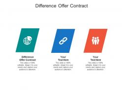 Difference offer contract ppt powerpoint presentation styles format cpb