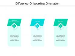 Difference onboarding orientation ppt powerpoint presentation slides inspiration cpb