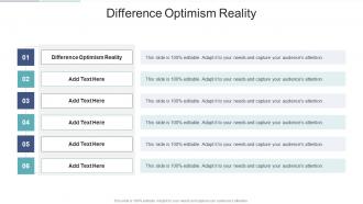 Difference Optimism Reality In Powerpoint And Google Slides Cpb