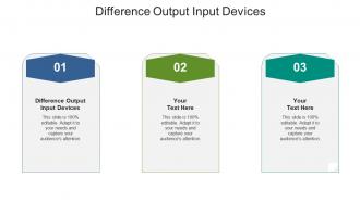 Difference output input devices ppt powerpoint presentation infographics brochure cpb
