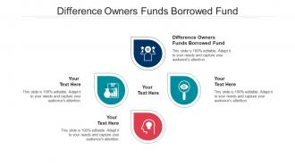 Difference owners funds borrowed fund ppt powerpoint presentation visual aids cpb