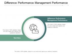 Difference performance management performance ppt powerpoint presentation styles shapes cpb