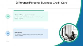 Difference Personal Business Credit Card In Powerpoint And Google Slides Cpb