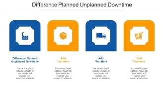 Difference Planned Unplanned Downtime Ppt Powerpoint Presentation Portfolio Cpb