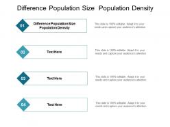 Difference population size population density ppt powerpoint designs cpb