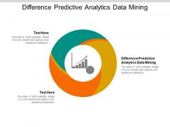 Difference predictive analytics data mining ppt powerpoint presentation icons cpb