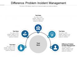 Difference problem incident management ppt powerpoint presentation layouts cpb