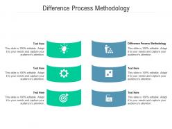 Difference process methodology ppt powerpoint presentation summary cpb