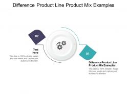 Difference product line product mix examples ppt powerpoint presentation portfolio graphics cpb