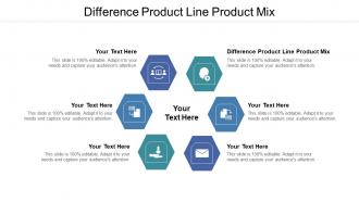 Difference Product Line Product Mix Ppt Powerpoint Presentation Icon Inspiration Cpb