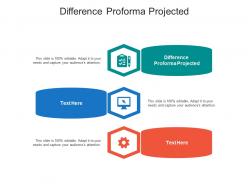 Difference proforma projected ppt powerpoint presentation outline gridlines cpb