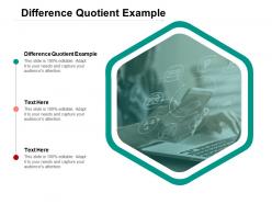 Difference quotient example ppt powerpoint presentation slides guide cpb