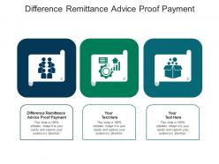 Difference remittance advice proof payment ppt powerpoint presentation ideas show cpb