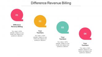 Difference Revenue Billing Ppt Powerpoint Presentation Inspiration Structure Cpb