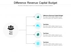 Difference revenue capital budget ppt powerpoint presentation file outline cpb