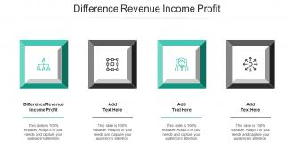 Difference Revenue Income Profit Ppt Powerpoint Presentation Styles Icons Cpb