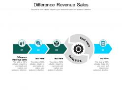 Difference revenue sales ppt powerpoint presentation portfolio outfit cpb