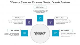 Difference Revenues Expenses Needed Operate Business Ppt Powerpoint Portfolio Cpb