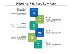 Difference risk ratio rate ratio ppt powerpoint presentation slides ideas cpb