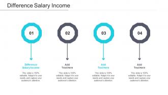 Difference Salary Income Ppt Powerpoint Presentation Styles Format Cpb