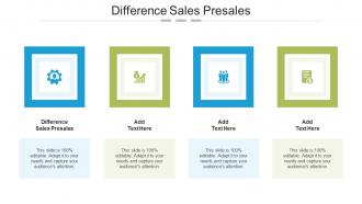 Difference Sales Presales In Powerpoint And Google Slides Cpb