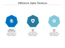Difference sales revenue ppt powerpoint presentation portfolio topics cpb