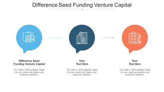 Difference Seed Funding Venture Capital Ppt Powerpoint Presentation Professional Icon Cpb