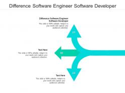 Difference software engineer software developer ppt powerpoint presentation icon outline cpb