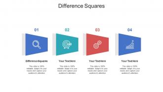 Difference squares ppt powerpoint presentation infographic template themes cpb
