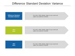 Difference standard deviation variance ppt powerpoint presentation model slides cpb