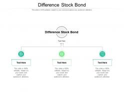 Difference stock bond ppt powerpoint presentation file clipart cpb