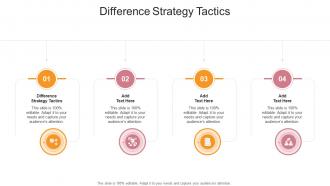 Difference Strategy Tactics In Powerpoint And Google Slides Cpb