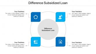 Difference subsidized loan ppt powerpoint presentation visual aids gallery cpb