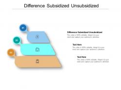 Difference subsidized unsubsidized ppt powerpoint presentation pictures designs download cpb