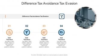 Difference Tax Avoidance Tax Evasion In Powerpoint And Google Slides Cpb
