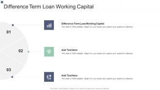 Difference Term Loan Working Capital In Powerpoint And Google Slides Cpb