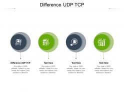Difference udp tcp ppt powerpoint presentation background images cpb