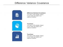 Difference variance covariance ppt powerpoint presentation infographics vector cpb