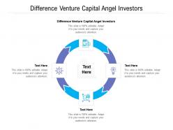 Difference venture capital angel investors ppt powerpoint presentation pictures themes cpb