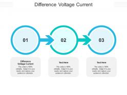 Difference voltage current ppt powerpoint presentation infographic template gallery cpb