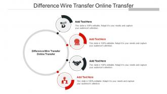 Difference Wire Transfer Online Transfer Ppt Powerpoint Presentation Styles Aids Cpb