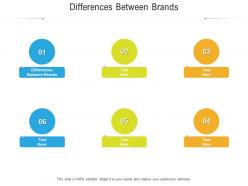 Differences between brands ppt powerpoint presentation icon examples cpb