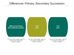 Differences primary secondary succession ppt powerpoint presentation summary mockup cpb
