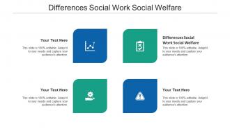 Differences social work social welfare ppt powerpoint presentation gallery portrait cpb