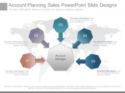 Different account planning sales powerpoint slide designs